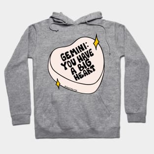 Gemini Conversation Heart Hoodie